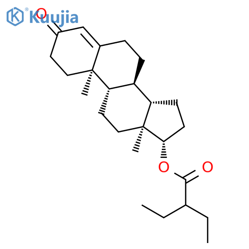 Androst-4-en-3-one, 17-(2-ethyl-1-oxobutoxy)-, (17b)- structure