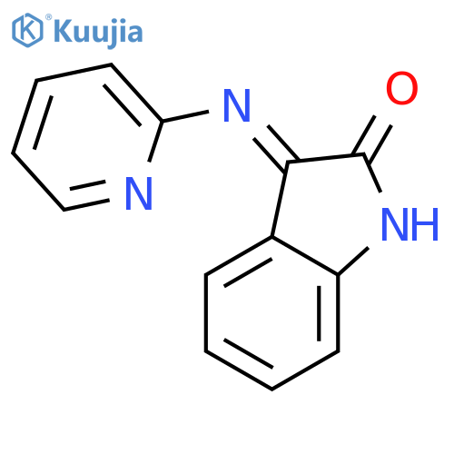 2H-INDOL-2-ONE, 1,3-DIHYDRO-3-(2-PYRIDINYLIMINO)- structure
