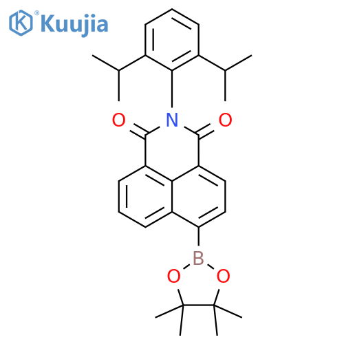 1H-Benz[de]isoquinoline-1,3(2H)-dione, 2-[2,6-bis(1-methylethyl)phenyl]-6-(4,4,5,5-tetramethyl-1,3,2-dioxaborolan-2-yl)- structure