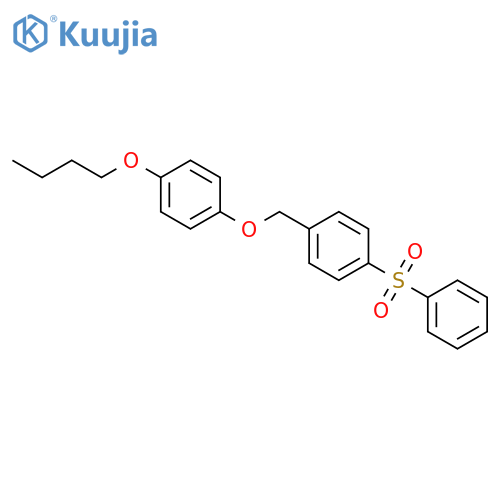 1-butoxy-4-{[4-(phenylsulfonyl)benzyl]oxy}benzene structure