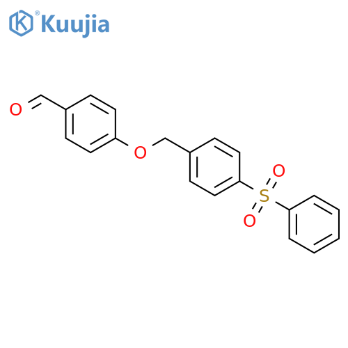 4-{[4-(phenylsulfonyl)benzyl]oxy}benzaldehyde structure