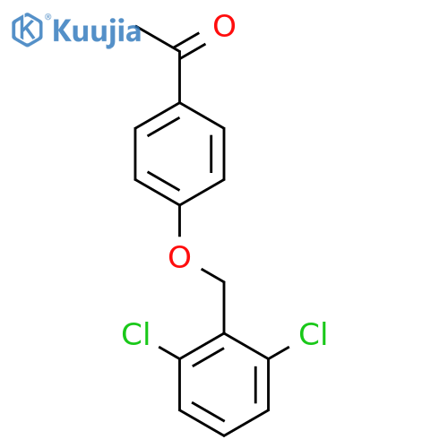 1-{4-[(2,6-dichlorobenzyl)oxy]phenyl}ethanone structure