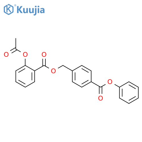 4-(phenoxycarbonyl)benzyl 2-(acetyloxy)benzoate structure