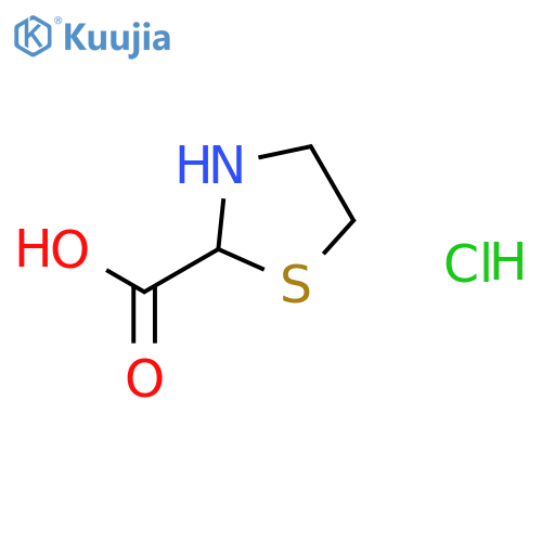 1,3-thiazolidine-2-carboxylic acid hydrochloride structure