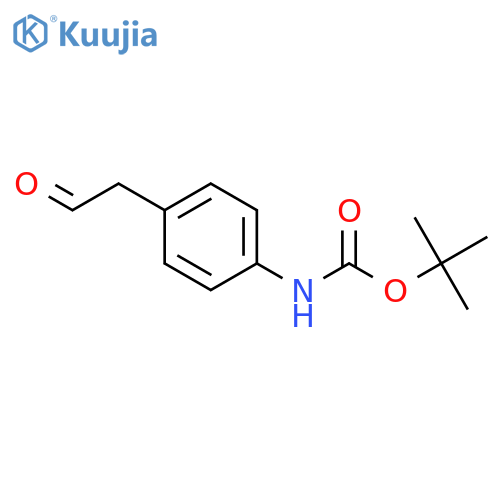 tert-butyl N-4-(2-oxoethyl)phenylcarbamate structure