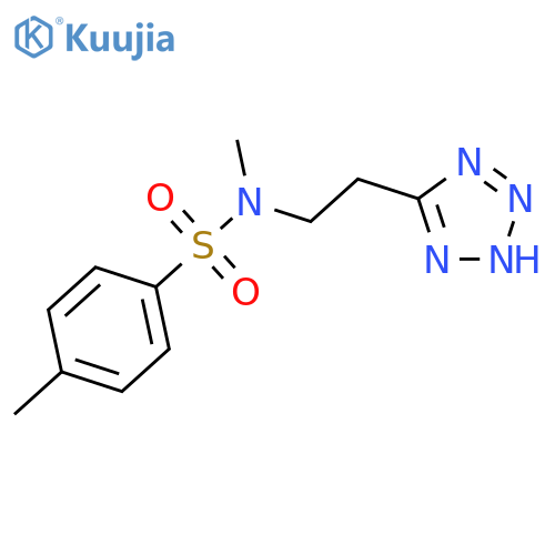 N,4-dimethyl-N-[2-(2H-tetrazol-5-yl)ethyl]benzenesulfonamide structure