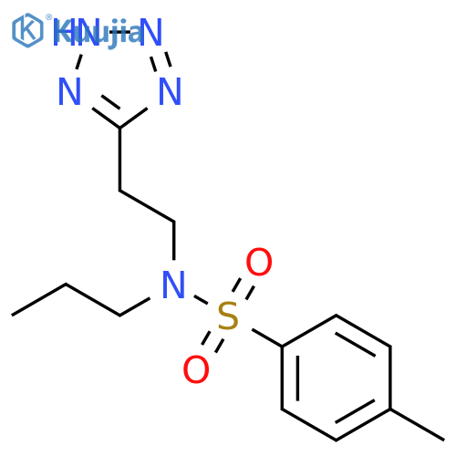 Benzenesulfonamide,4-methyl-N-propyl-N-[2-(2H-tetrazol-5-yl)ethyl]- structure