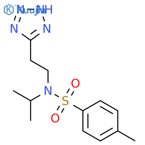 4-methyl-N-(1-methylethyl)-N-[2-(2H-tetrazol-5-yl)ethyl]benzenesulfonamide structure