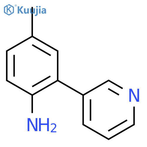 Benzenamine, 4-methyl-2-(3-pyridinyl)- structure