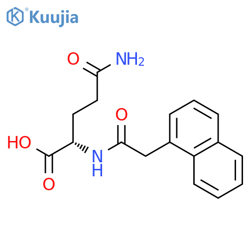 L-GLUTAMINE, N2-(2-NAPHTHALENYLACETYL)- structure