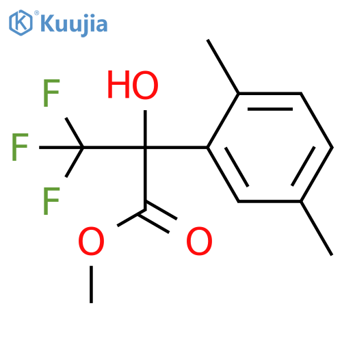 <br>2-(2,5-Dimethyl-phenyl)-3,3,3-trifluoro-2-hydroxy-propionic acid methyl est er structure