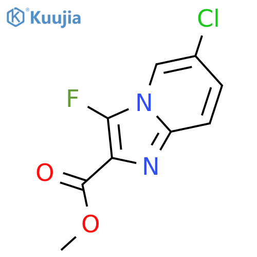 Methyl 6-chloro-3-fluoroimidazo[1,2-a]pyridine-2-carboxylate structure