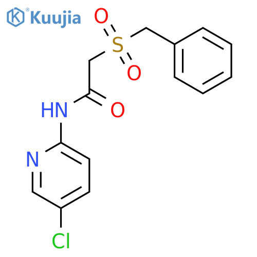 2-(benzylsulfonyl)-N-(5-chloropyridin-2-yl)acetamide structure