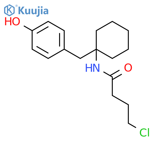 BUTANAMIDE, 4-CHLORO-N-[1-[(4-HYDROXYPHENYL)METHYL]CYCLOHEXYL]- structure