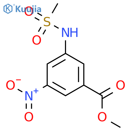 Benzoic acid, 3-[(methylsulfonyl)amino]-5-nitro-, methyl ester structure