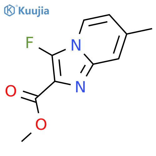 methyl 3-fluoro-7-methyl-imidazo[1,2-a]pyridine-2-carboxylate structure