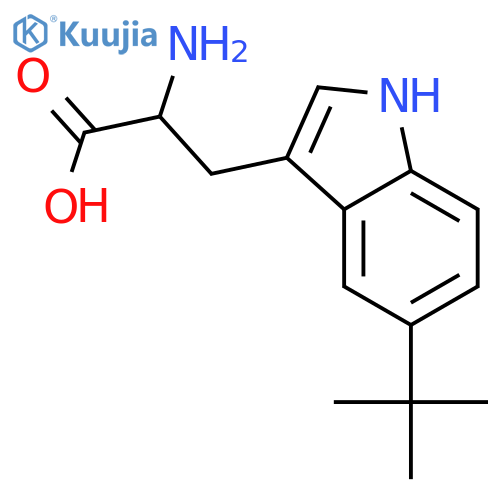 L-Tryptophan, 5-(1,1-dimethylethyl)- structure