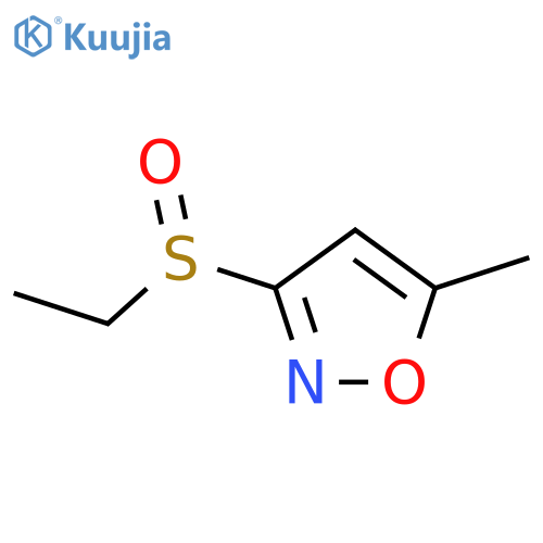 Isoxazole,3-(ethylsulfinyl)-5-methyl- structure