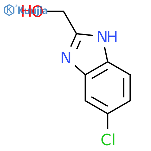 (5-chloro-1H-1,3-benzodiazol-2-yl)methanol structure
