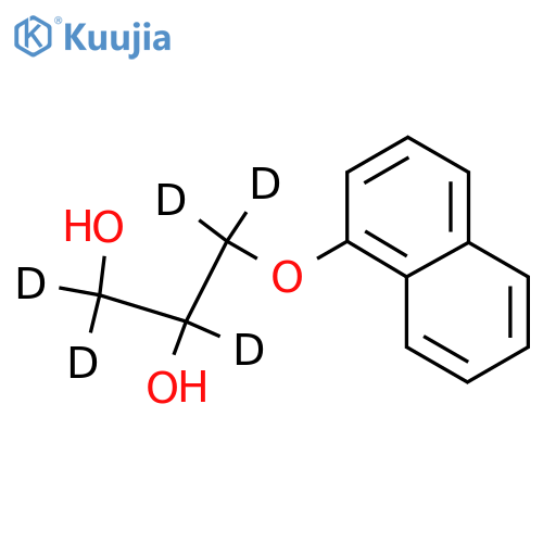 3-(1-Naphthalenyloxy)-1,2-propanediol-d5 structure
