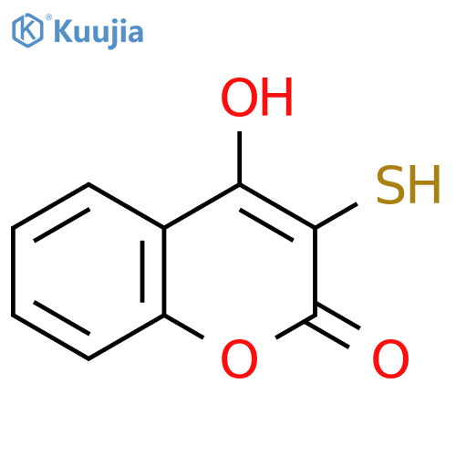2H-1-Benzopyran-2-one,4-hydroxy-3-mercapto- structure