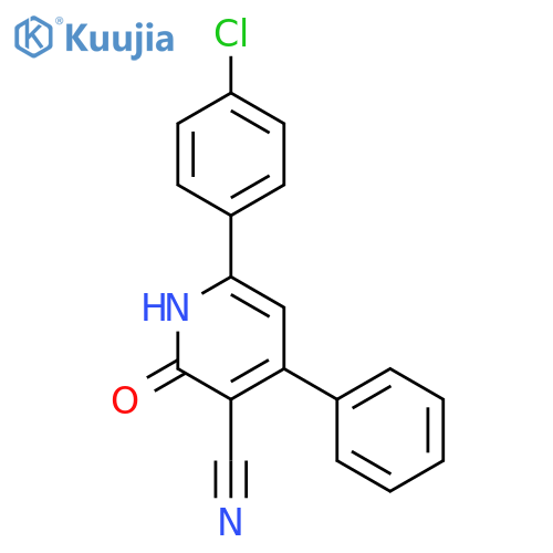 3-Pyridinecarbonitrile, 6-(4-chlorophenyl)-1,2-dihydro-2-oxo-4-phenyl- structure