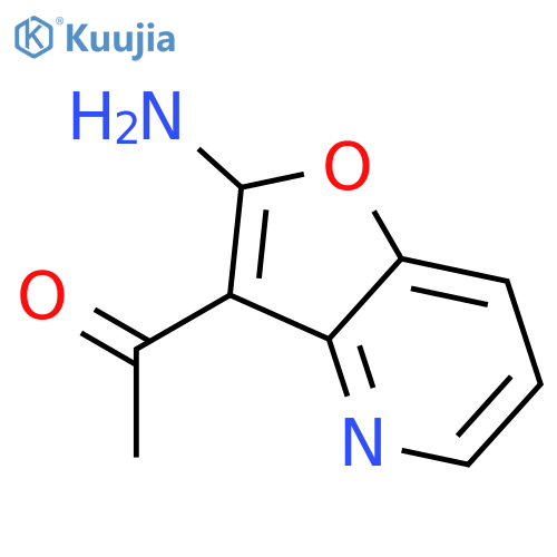 1-(2-aminofuro[3,2-b]pyridin-3-yl)-Ethanone structure