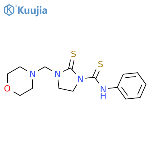 1-Imidazolidinecarbothioamide,3-(4-morpholinylmethyl)-N-phenyl-2-thioxo- structure