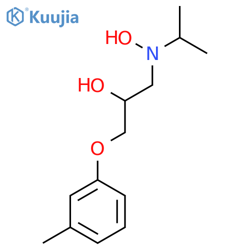 1-[Hydroxy(1-methylethyl)amino]-3-(3-methylphenoxy)-2-propanol structure