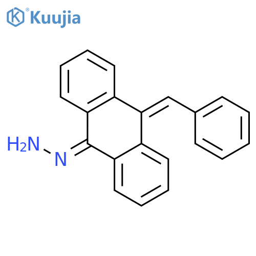 9(10H)-Anthracenone, 10-(phenylmethylene)-, hydrazone structure
