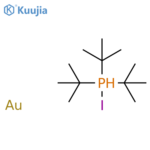 Gold, iodo[tris(1,1-dimethylethyl)phosphine]- structure