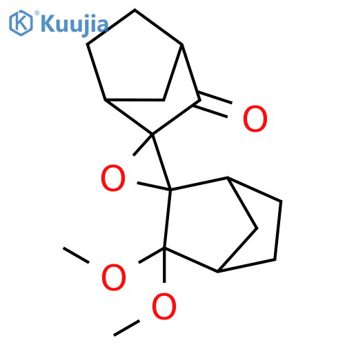 DISPIRO[BICYCLO[2.2.1]HEPTANE-2,2'-OXIRANE-3',2''-BICYCLO[2.2.1]HEPTAN]-3-ONE, 3'',3''-DIMETHOXY- structure