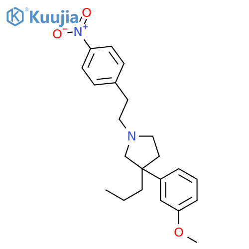 3-(3-methoxyphenyl)-1-[2-(4-nitrophenyl)ethyl]-3-propylpyrrolidine structure