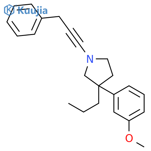 3-(3-methoxyphenyl)-1-(3-phenylprop-1-yn-1-yl)-3-propylpyrrolidine structure
