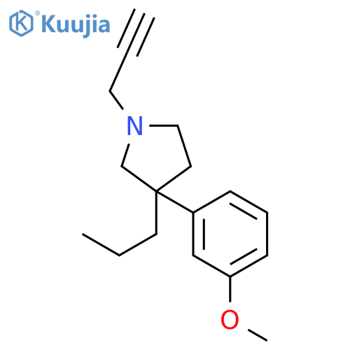 3-(3-methoxyphenyl)-3-propyl-1-prop-2-yn-1-ylpyrrolidine structure