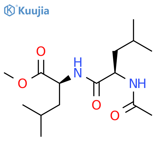 L-Leucine, N-(N-acetyl-D-leucyl)-, methyl ester structure