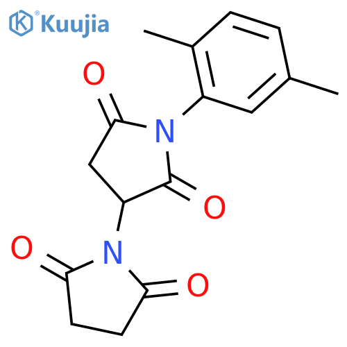 [1,3'-Bipyrrolidine]-2,2',5,5'-tetrone,1'-(2,5-dimethylphenyl)- structure