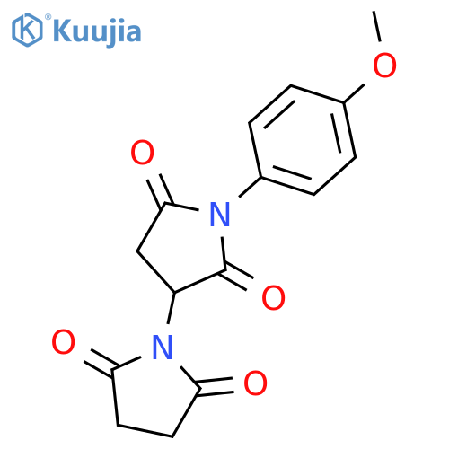 [1,3'-Bipyrrolidine]-2,2',5,5'-tetrone,1'-(4-methoxyphenyl)- structure