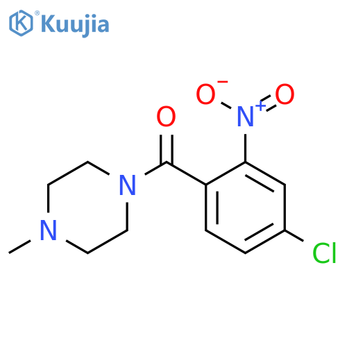 (4-chloro-2-nitrophenyl)(4-methylpiperazin-1-yl)methanone structure