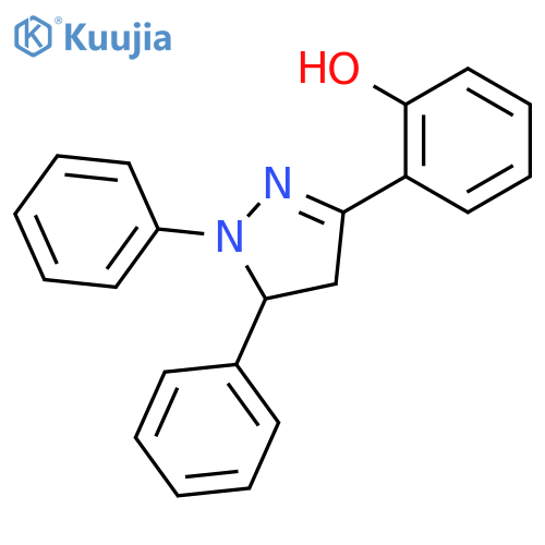 Phenol,2-(4,5-dihydro-1,5-diphenyl-1H-pyrazol-3-yl)- structure