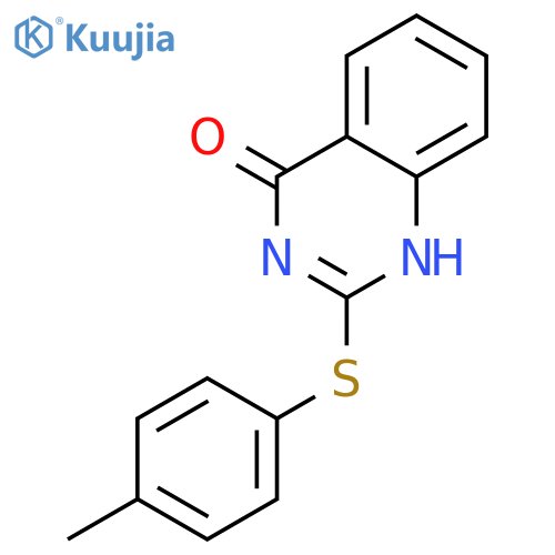 4(3H)-Quinazolinone,2-[(4-methylphenyl)thio]- structure