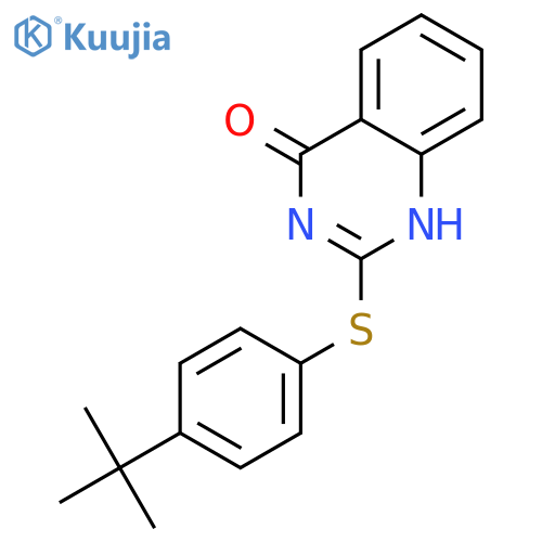 4(3H)-Quinazolinone,2-[[4-(1,1-dimethylethyl)phenyl]thio]- structure
