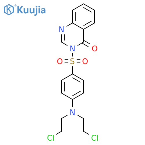 4(3H)-Quinazolinone,3-[[4-[bis(2-chloroethyl)amino]phenyl]sulfonyl]- structure