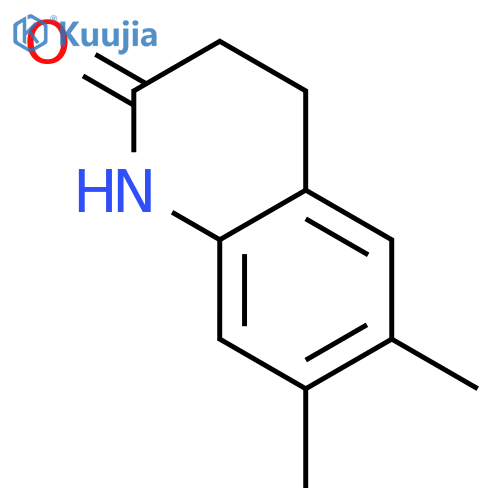2(1H)-Quinolinone,3,4-dihydro-6,7-dimethyl- structure