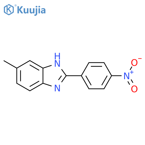 5-Methyl-2-(4-nitro-phenyl)-1h-benzoimidazole structure