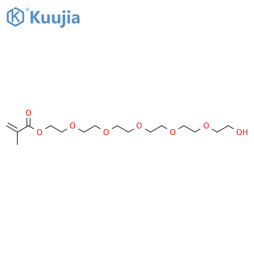2-Propenoic acid, 2-methyl-, 17-hydroxy-3,6,9,12,15-pentaoxaheptadec-1-yl ester structure