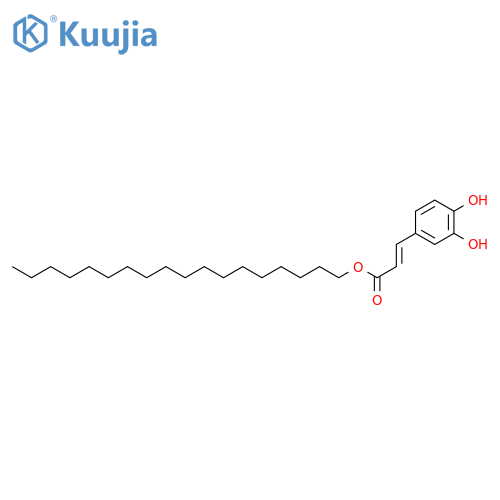 2-Propenoic acid, 3-(3,4-dihydroxyphenyl)-, octadecyl ester, (2E)- structure
