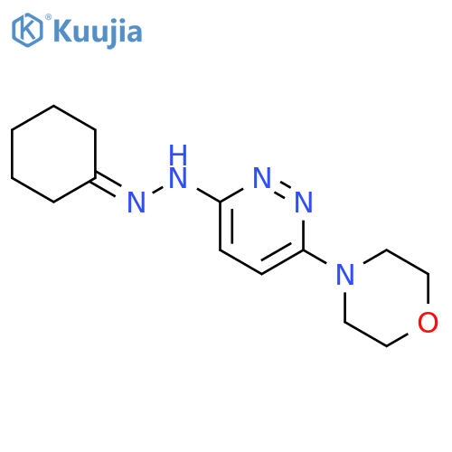 Cyclohexanone,2-[6-(4-morpholinyl)-3-pyridazinyl]hydrazone structure