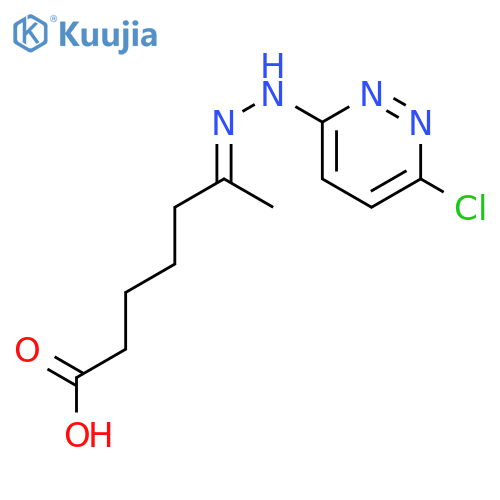 Heptanoic acid,6-[2-(6-chloro-3-pyridazinyl)hydrazinylidene]- structure
