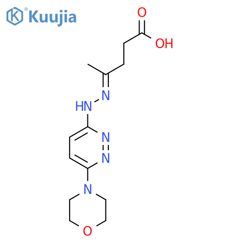 Pentanoic acid,4-[2-[6-(4-morpholinyl)-3-pyridazinyl]hydrazinylidene]- structure
